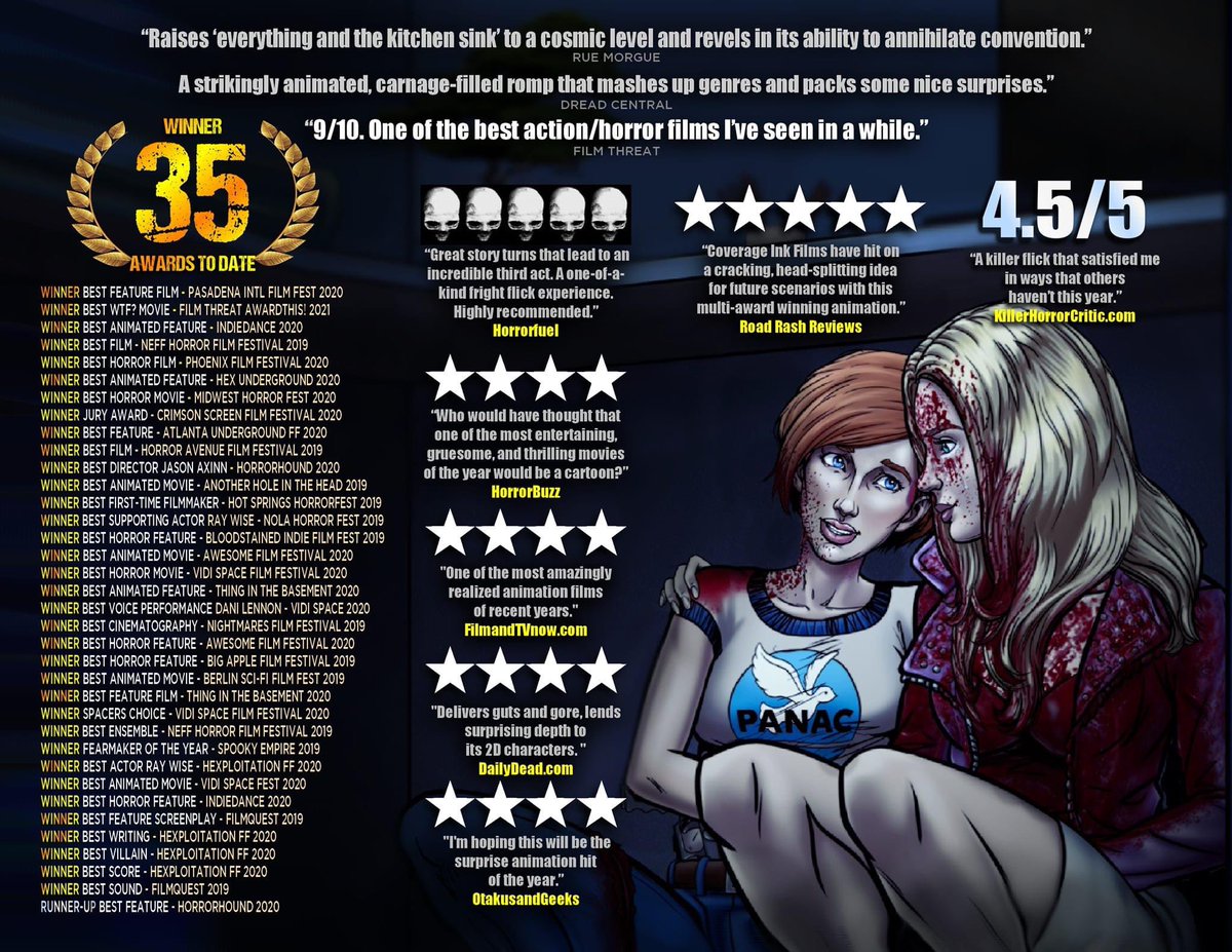 35 is a good number. Watch TO YOUR LAST DEATH right now on Prime, Tubi, iTunes and Vudu in the US/Canada. UK, we have some news for you blighters dropping soon.

#ToYourLastDeath #horror #Animation