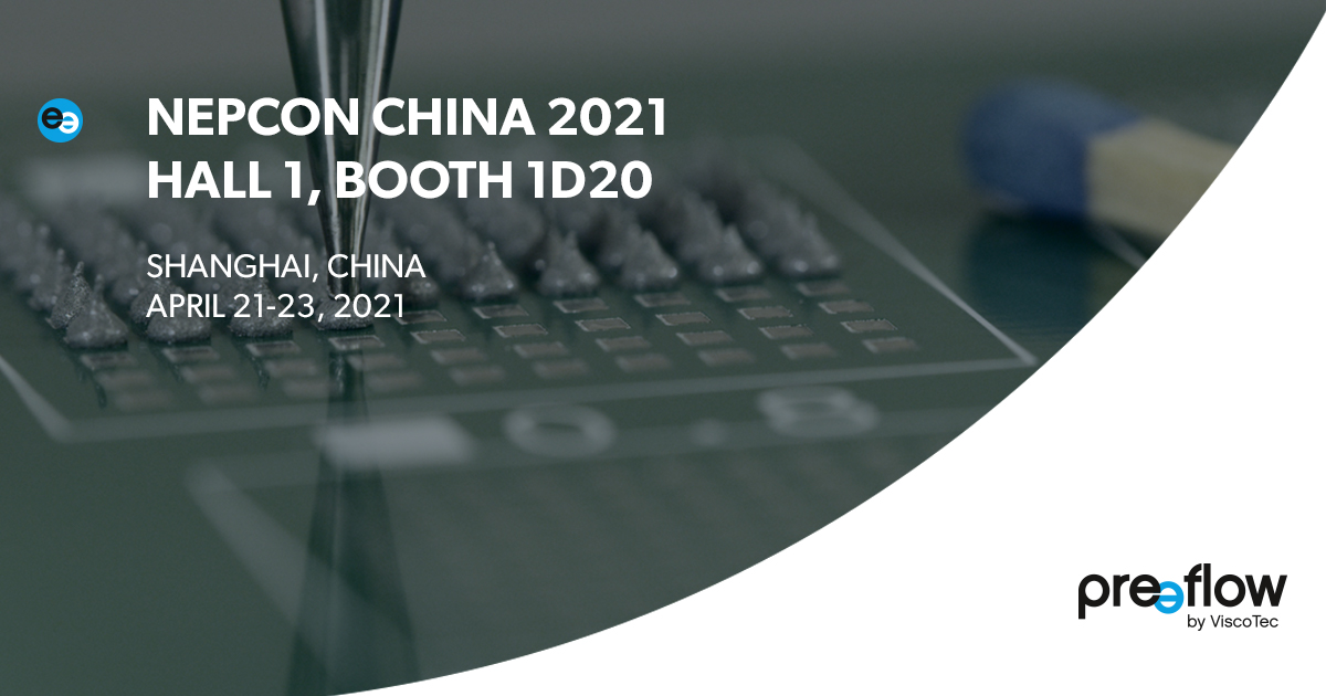 preeflow's tweet photo. Our colleagues from ViscoTec China are waiting for you at NEPCON CHINA 2021.
Stop by in Hall 1, Booth 1D20 to learn the latest about microdispensing solutions for the electronics manufacturing industry!

#preeflow #VTChina #NEPCONCHINA #microdispensing #electronics #volumetric https://t.co/N13bXzYGY4