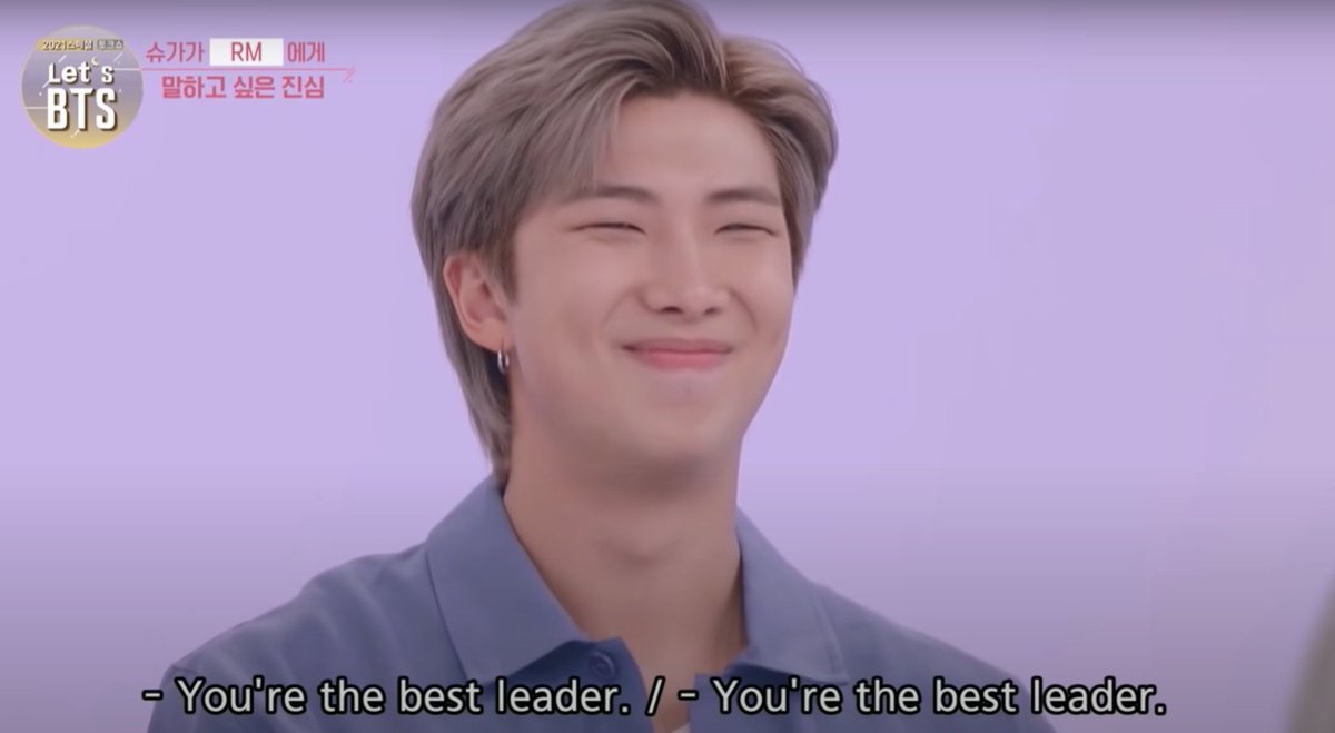 kim namjoon being the greatest leader — a thread