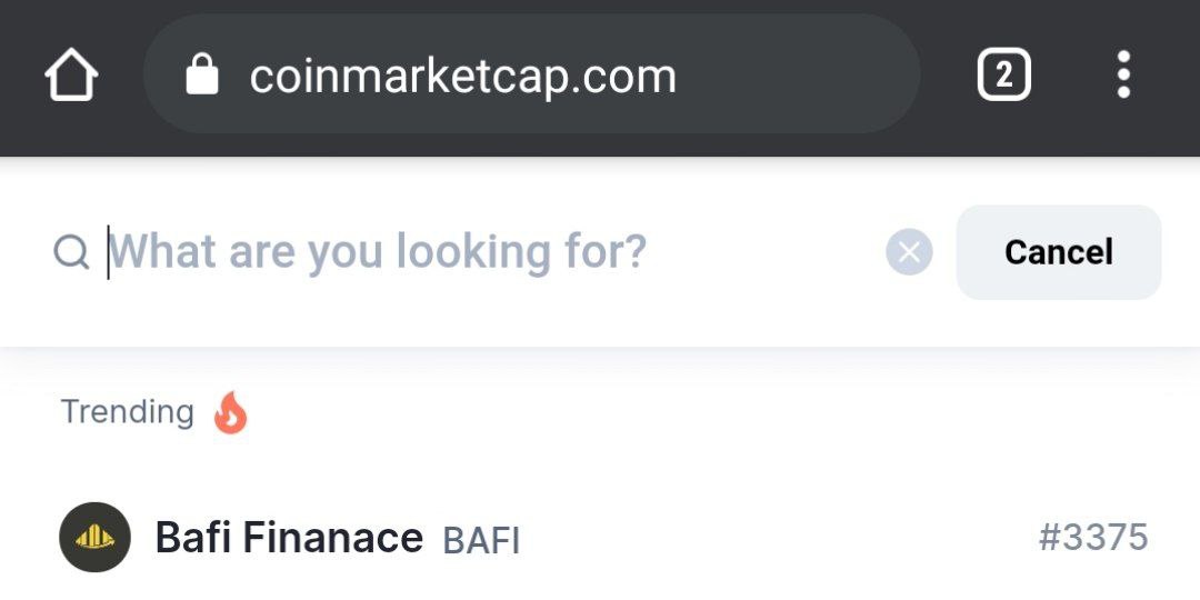 Bafifinancee's tweet image. $100 #Giveaways to 2 lucky winners at $50 each in 48hrs
RULES
1. Search for BAFI finance on CMC: coinmarketcap.com/currencies/baf…
2. Drop the screenshot here
3. Quote #BAFI #BAFIPAD and Tag 3friends + RT + Likes this tweet 
4. Drop your BSC wallet address
BUY HERE: bit.ly/2RnUWK7