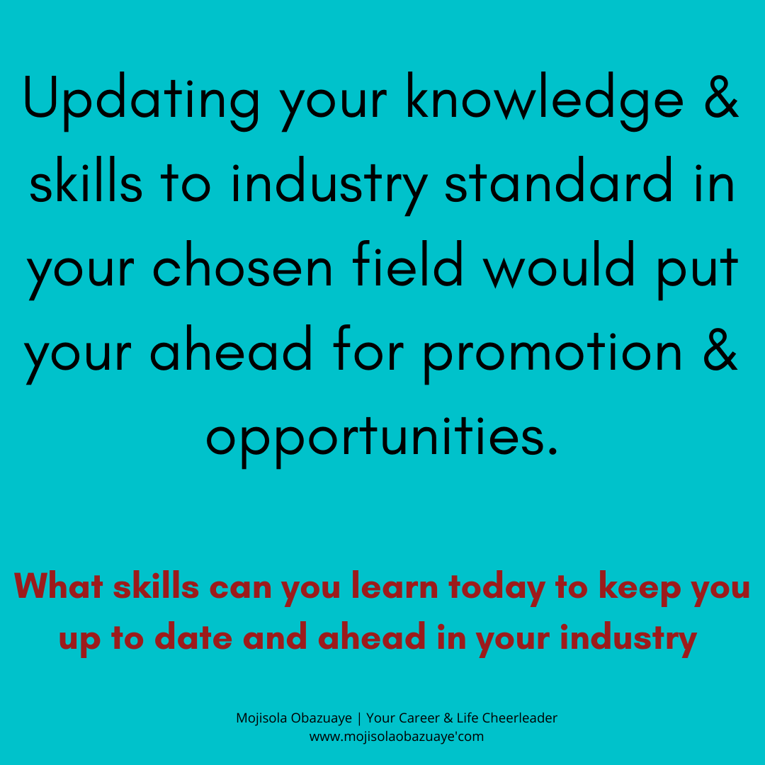 mojintouch's tweet photo. From time to time, ensure to put in some work to research trends in your industry and ensure to update yourself to the industry standard. This will put you ahead for opportunities and promotions. 
.
MJ
Your Career &amp; Life Cheerleader
#careercoach #careeradvisor #TalentAcquistion https://t.co/2GFJOuvaer