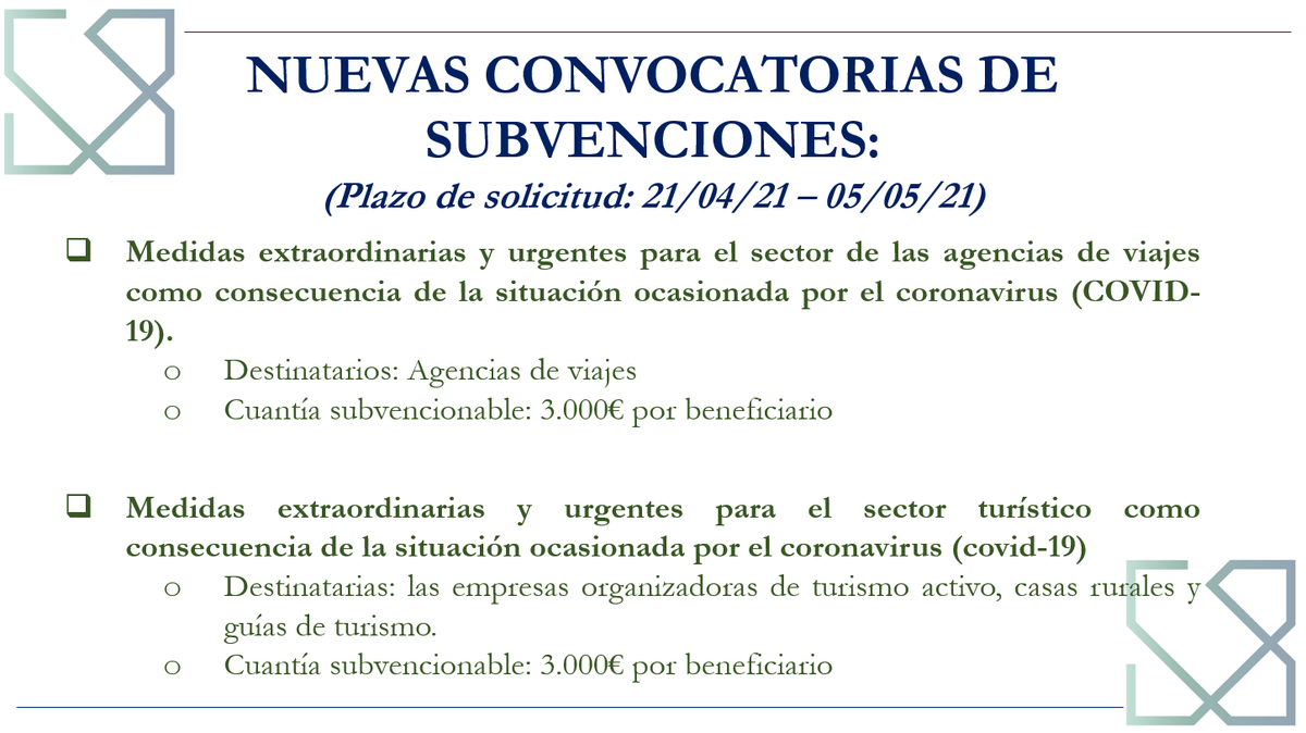 ¡Apertura del plazo de solicitud de subvenciones a las agencias de viajes y empresas del sector turístico!

#pymes #autónomos #subvenciones #ayudas #agenciasdeviajes #turismo #JuntadeAndalucia <a href="/AndaluciaJunta/">Junta de Andalucía</a>