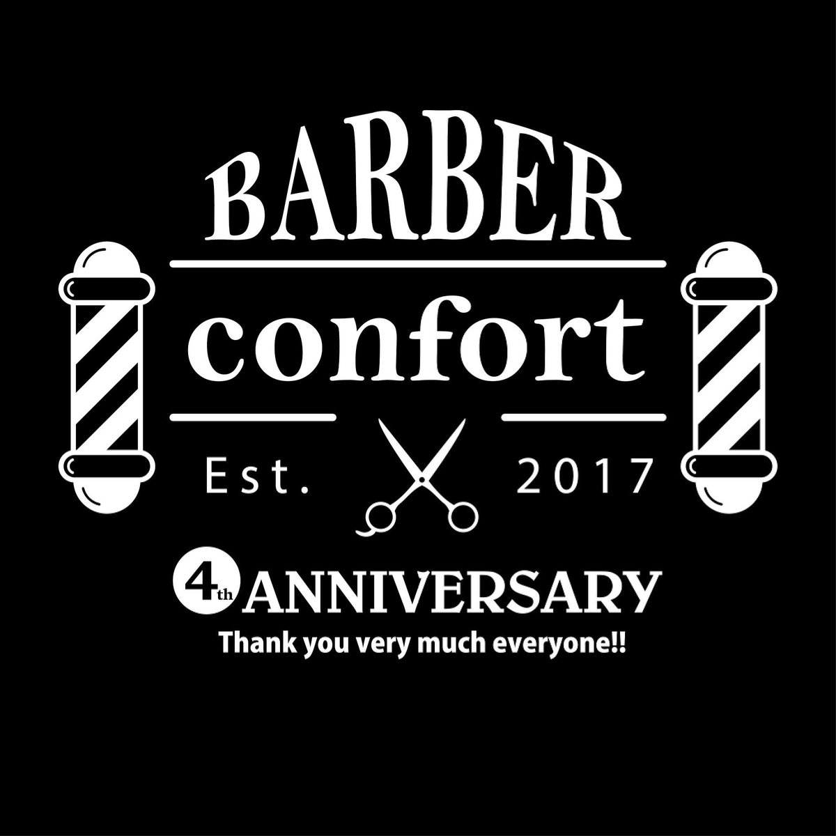 Hood0213's tweet photo. 当店は4月21日で4周年を迎えることとなりました。
これも皆様のご愛顧の賜物と心より感謝申し上げます。
これからも末永く皆様に愛されますよう、
技術・サービス向上に努めていく所存でございます。
引き続き、変わらぬお引き立てを賜りますよう心よりお願い致します。
#柴田町 #仙南 #槻木 #barber https://t.co/3jjAaq28Yh