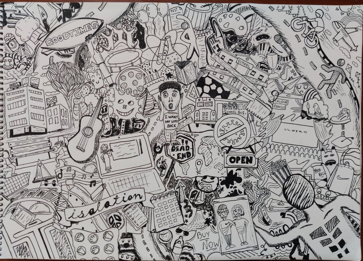 strat_gaurav's tweet photo. A #doodle of the time when the times doodle us!
How my boy #Shiven sees the world changing in the small ways of life! https://t.co/ZuQJXwNqkb
