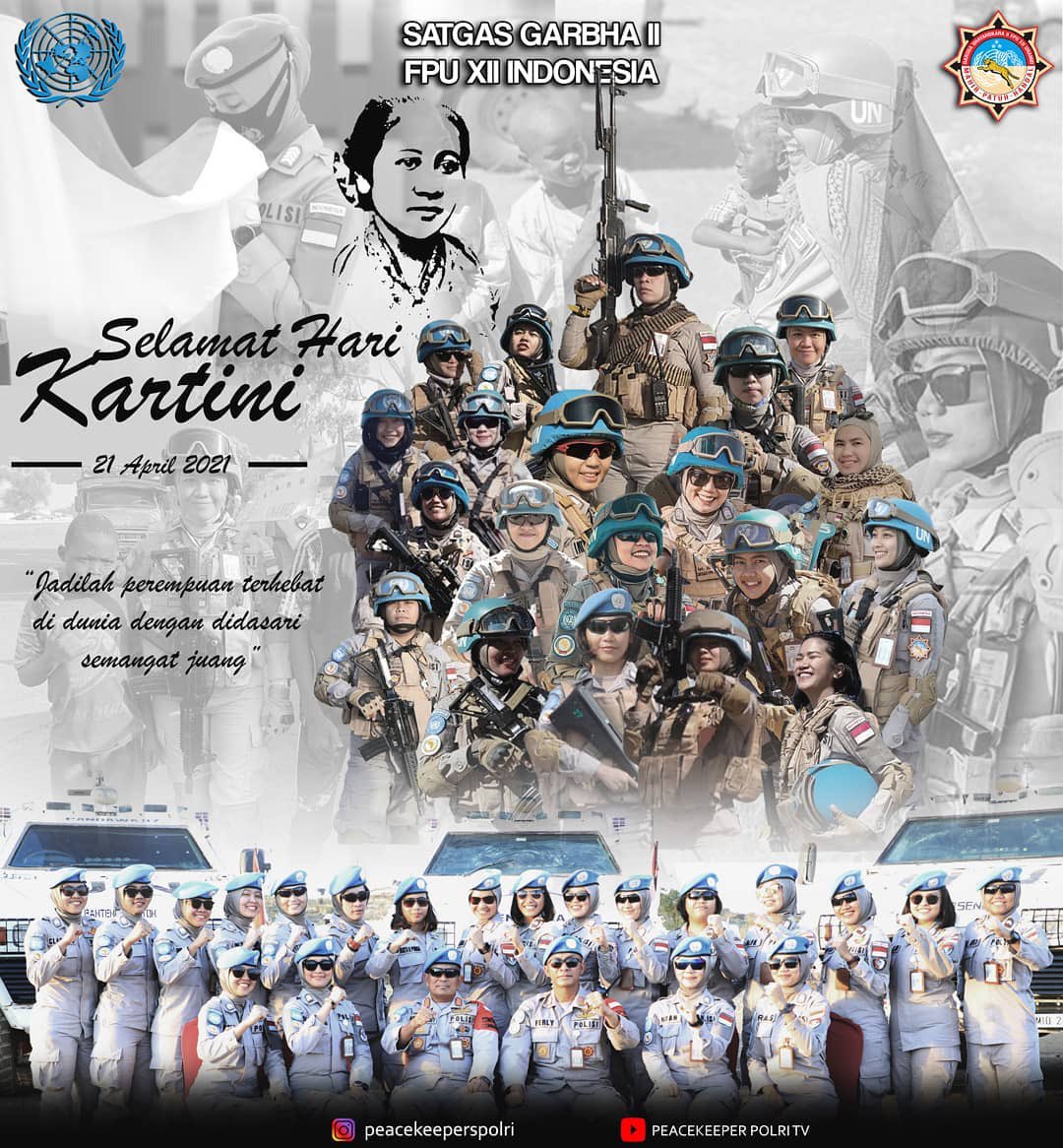 Polwan Satgas garbha II FPUXII Indonesia

Perjuangan Kartini dalam memperjuangkan emansipasi wanita tak akan pernah habis dimakan usia. Polwan adalah bentuk cerminan Kartini masa kini.
#SrikandiGardaNegeri
Tauladan Pelopor Bangsa