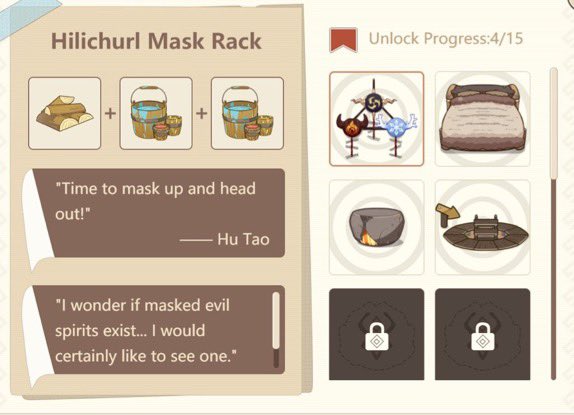 9. Hilichurl Mask Rack