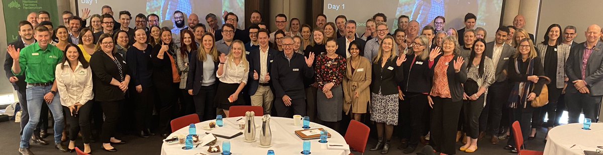 NationalFarmers's tweet photo. A wonderful Day 1 at the NFF Member Communications &amp; Policy workshop in CBR. 80 ppl from across Oz &amp; across industries! Great to be back face to face nutting out the best way to address the big issues facing ag &amp; our farmers. #ausag https://t.co/2OQdpmpH6H