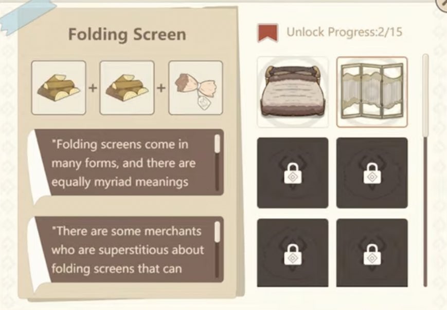12. Folding Screen