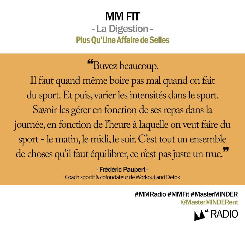MasterMINDERent's tweet photo. {#MMRADIO} MM FIT : LA DIGESTION, PLUS QU’UNE AFFAIRE DE SELLES https://t.co/PFAsidt5uW
@workoutanddetox
#MMFit #Podcast #Lifestyle #Sante #Sport #Fitness https://t.co/vm2dhMw72U