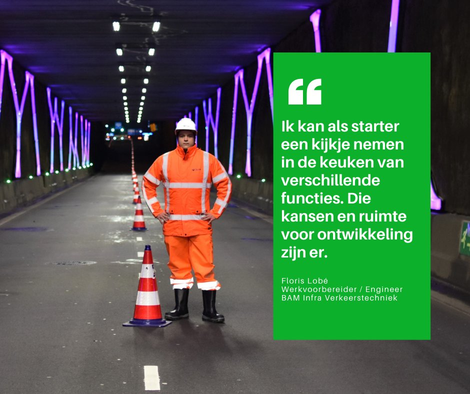Floris werkt sinds twee maanden niet alleen als #werkvoorbereider, maar óók als #engineer bij #BAM.  Het is mogelijk. En juist die afwisseling vindt hij zo interessant. 👷‍♂️

 Lees het verhaal van Floris via de link orlo.uk/Vsv3r

#bamcareers #werkenbijbam #starter