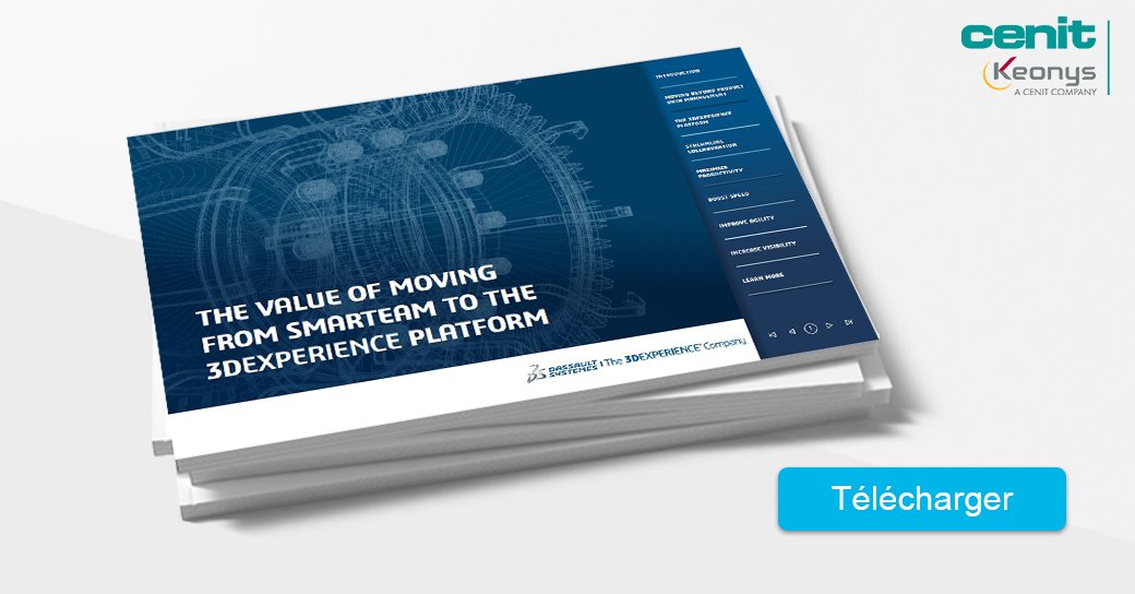 KeonysPLM's tweet photo. Les fabricants du monde entier font confiance à #SmarTeam depuis longtemps. Mais pour accroître leur avantage concurrentiel, les clients de SmarTeam passent à la plateforme 3DEXPERIENCE®. Téléchargez l'ebook dédié : https://t.co/p2xHgSOMNw #3DEXPERIENCE #Cloud #transfonum https://t.co/uZUd0RK4kS