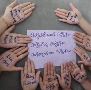 Today’s “Blue Shirt Campaign” in Myanmar highlights the 3,300 people detained by the junta - with hundreds more wanted. <a href="/aapp_burma/">AAPP (Burma)</a> says 738 people have also been killed by the junta’s forces since the February 1 coup #WhatsHappeningInMyanmar