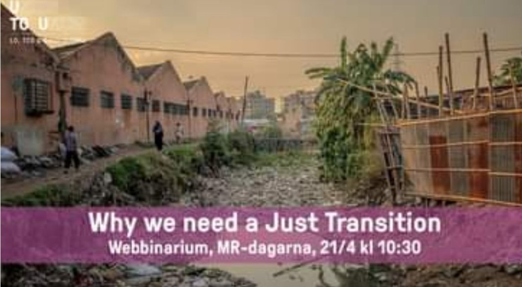 👉🏾 Climate justice? Why do we need a #JustTransition to protect the climate? Tune in 🔜 on @MRdagarna & the seminar with @samanthajcsmith & @SofiaOstmark @ituc @IndustriALL_GU @uniglobalunion 
#ClimateCrisis #decentjobs 
mrdagarna.nu