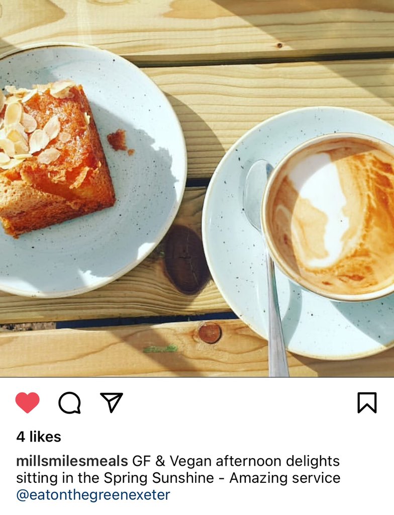 EatOnTheGreenEx's tweet photo. At Eat on the Green we offer Gluten Free and Vegan options on the terrace in the sun. Be sure to book ahead to bags your seat!
Thanks @millsmilesmeals for the photo.
#vegan #veganfood #Glutenfree #exeterdining #exeterrestaurant https://t.co/RHNyB55Cg1