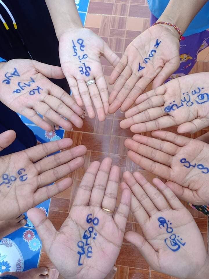 Khinthiri555's tweet photo. @OowaiHtet #Nansan youths participated in the "Blue Strike Campaign" to release all the detainees. #Apr21Coup #WhatsHappeningInMyanmar #ReleaseTheDetainees #BlueShirtDay2021 https://t.co/qjEiMzFleJ