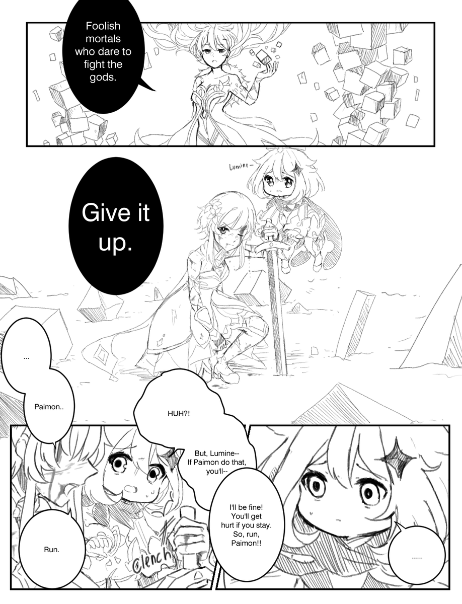 heriossu's tweet photo. "Run." (2/4)

#原神 #蛍 #Lumine #Paimon #genshinimpact https://t.co/0TNVpaMpUH