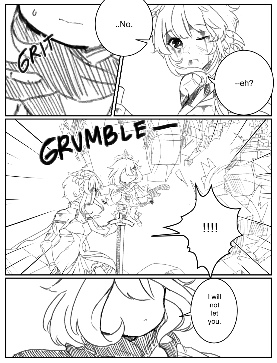 heriossu's tweet photo. "Run." (2/4)

#原神 #蛍 #Lumine #Paimon #genshinimpact https://t.co/0TNVpaMpUH