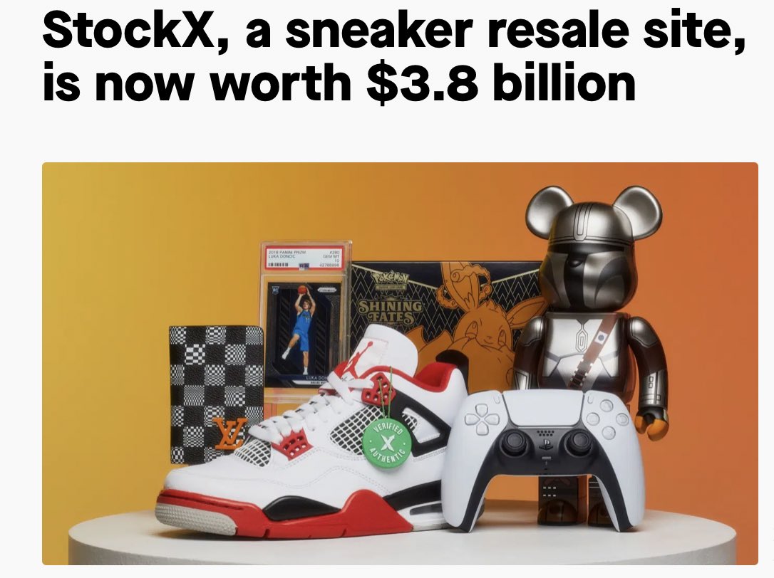 Why sneaker reselling?It’s an industry that has experienced huge growth over the yearsStockX, which is the eBay of reselling, is worth an estimated $3.8bnSneaker reselling itself was worth about $6bn in 2019 and is predicted to grow to $30bn by 2025Huge opportunity