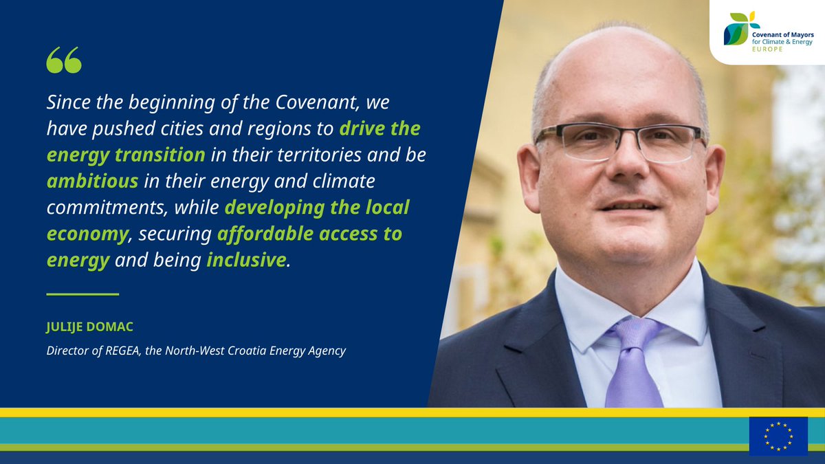 Covenant of Mayors - Europe (@eumayors) on Twitter photo "The Covenant recognises the ≠ capacities of EU member states & municipalities. We will keep pushing for higher goals but we want to ensure an #inclusive movement, where every municipality is rewarded with tailored practical support to make our vision a reality" - <a href="/JulijeDomac/">Julije Domac</a> "The Covenant recognises the ≠ capacities of EU member states & municipalities. We will keep pushing for higher goals but we want to ensure an #inclusive movement, where every municipality is rewarded with tailored practical support to make our vision a reality" - <a href="/JulijeDomac/">Julije Domac</a>