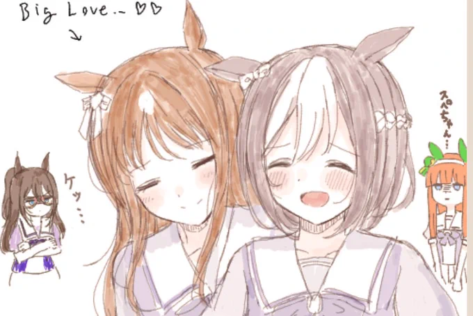 左右からの圧がすごい…笑笑 