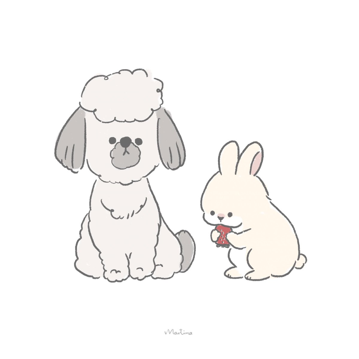 マルティナ イラストレーター 垂れ耳犬 うさぎ𓇼 ペットイラスト 犬イラスト うさぎイラスト イラスト 絵描きさんと繋がりたい ゆるい絵