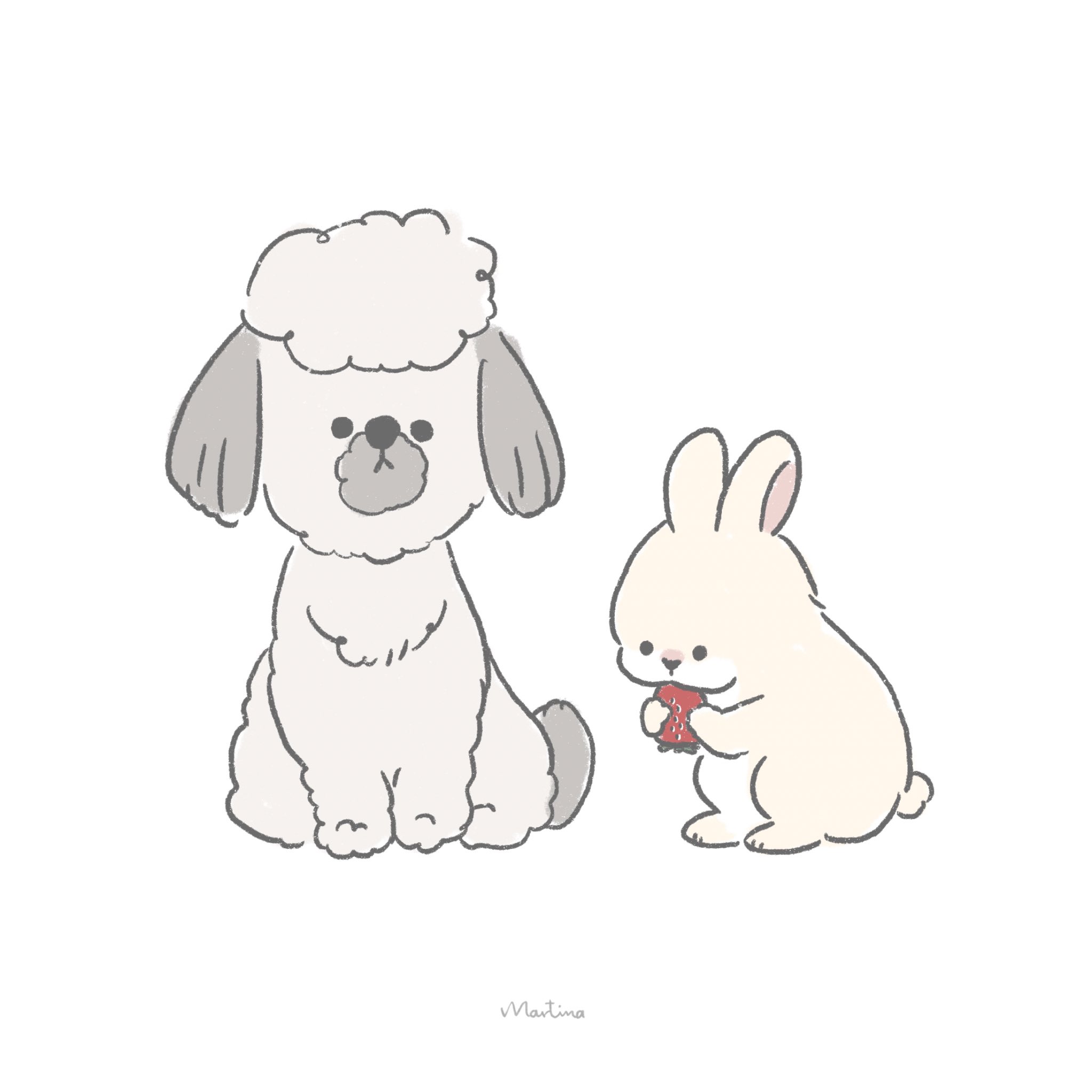 マルティナ イラストレーター 垂れ耳犬 うさぎ𓇼 ペットイラスト 犬イラスト うさぎイラスト イラスト 絵描きさんと繋がりたい ゆるい絵 T Co Frj9wciess Twitter
