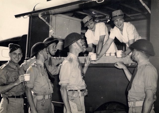 ⁦<a href="/breakfasttv/">Breakfast Television</a>⁩ A little bit of history my father and Pierre Burton both served in the Canadian armed forces.  Seen here taking a break for a quick coffee😊