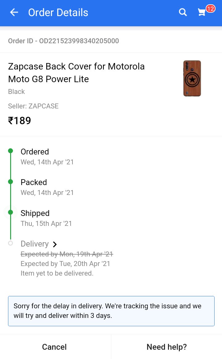 Badal__kumar's tweet image. Very late delivery, #bad_service @Flipkart