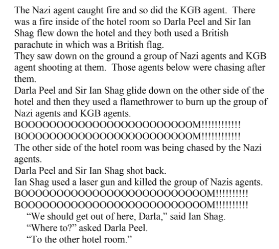 The Spy Who Was A Journalist brings some INTENSE ACTION thoughand then introduces a scene which gets repeated in pretty much every book from here on