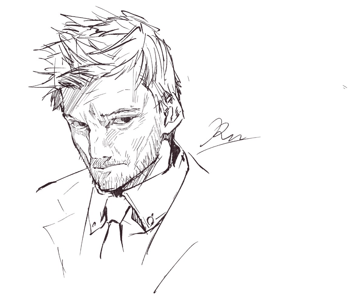 これは唐突におじさん描きたい欲に駆られたスケッチおじさん 