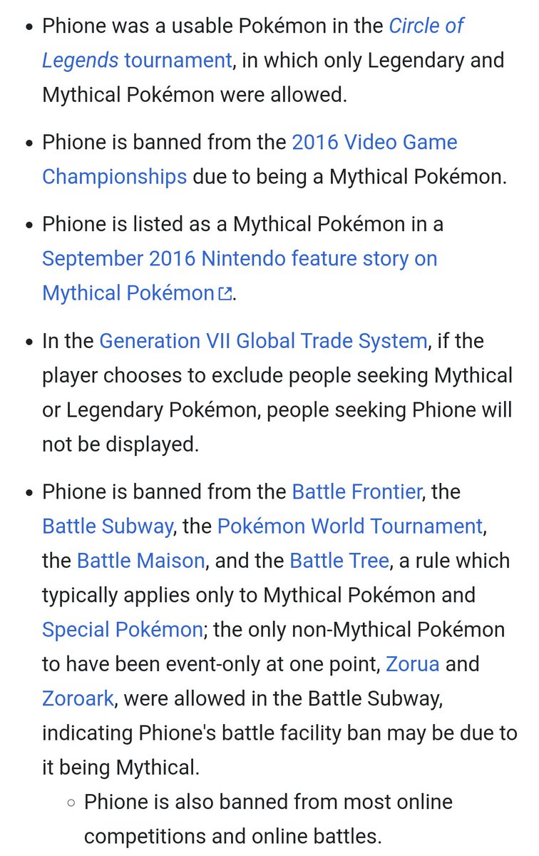 I guess I should mention that Phione's status as a Mythical Pokémon has been disputed over time, with various evidence for and against it being a Mythical Pokémon.Personally, I consider Phione to be a Mythical Pokémon, but what do you think?  #anipoke