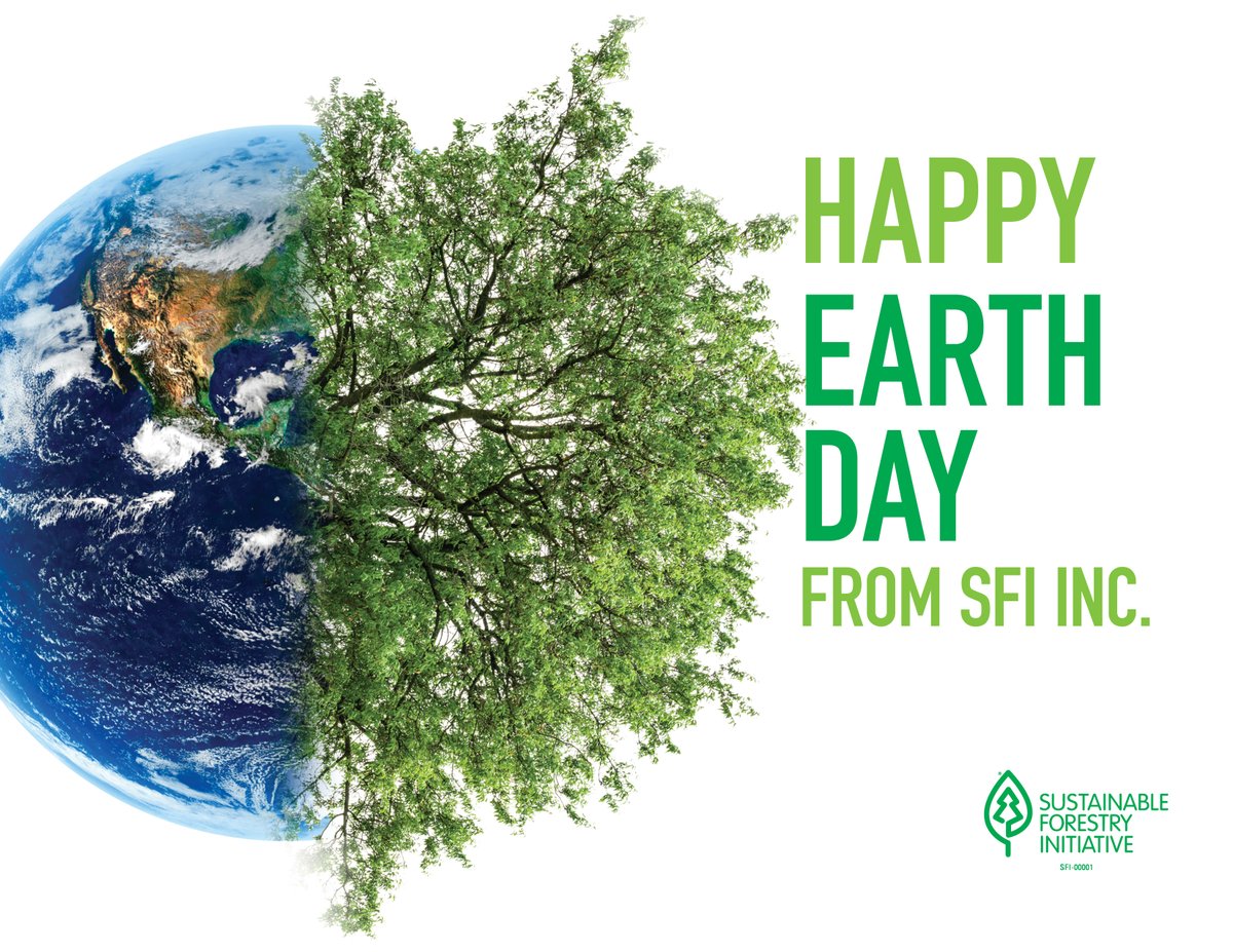 sfiprogram's tweet photo. We believe sustainable #forests are critical to our collective future. #SFI is a sustainability leader through our work in #standards, #conservation, #community, and #education. Happy #EarthDay from #SFI! https://t.co/Y5L4oU6WRm