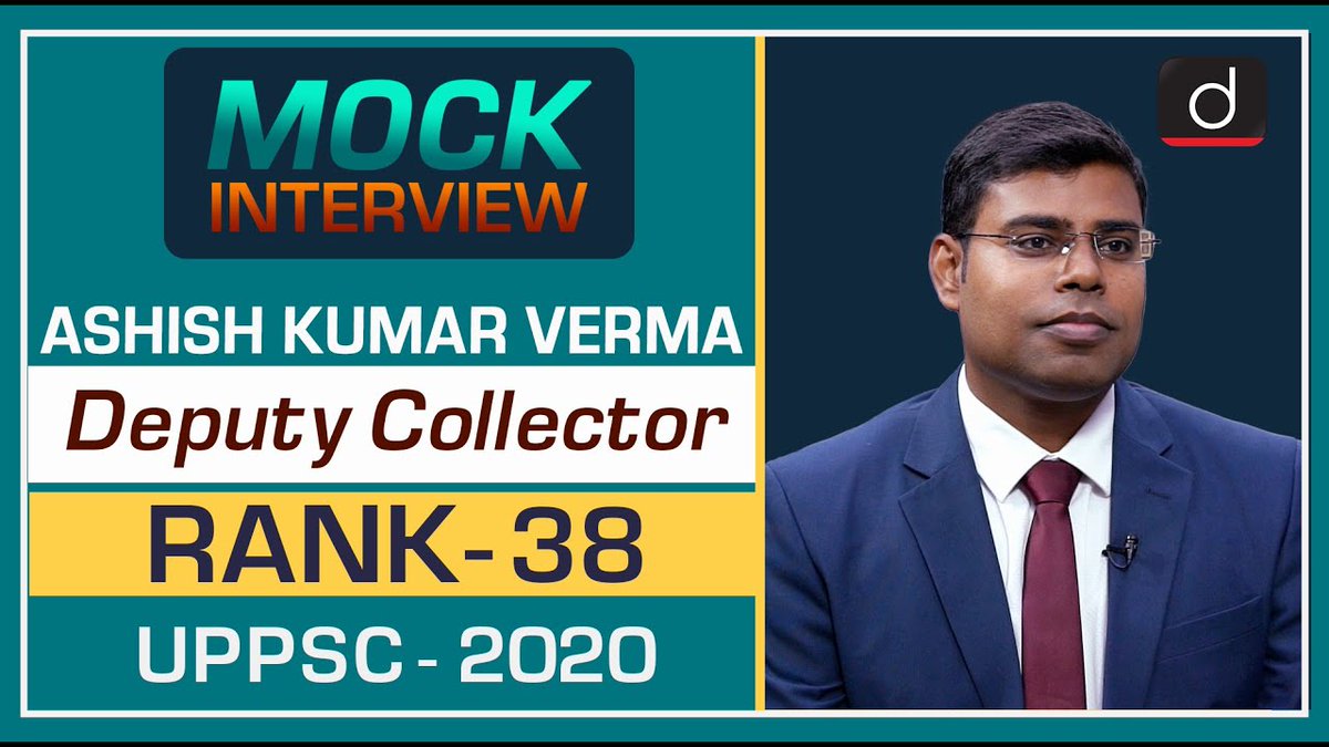 drishtiiaseng's tweet photo. ASHISH KUMAR VERMA, UPPCS 2020 Topper (Deputy Collector, 38th Rank): Mock Interview

Watch Video: https://t.co/bnRBx592Nm

#AshishKumarVerma #UPPSCRank38​ #UPPSC2020​ #UPPSCResult​ #DrishtiIAS​ #DrishtiIASEnglish https://t.co/YdXZhUeH5q