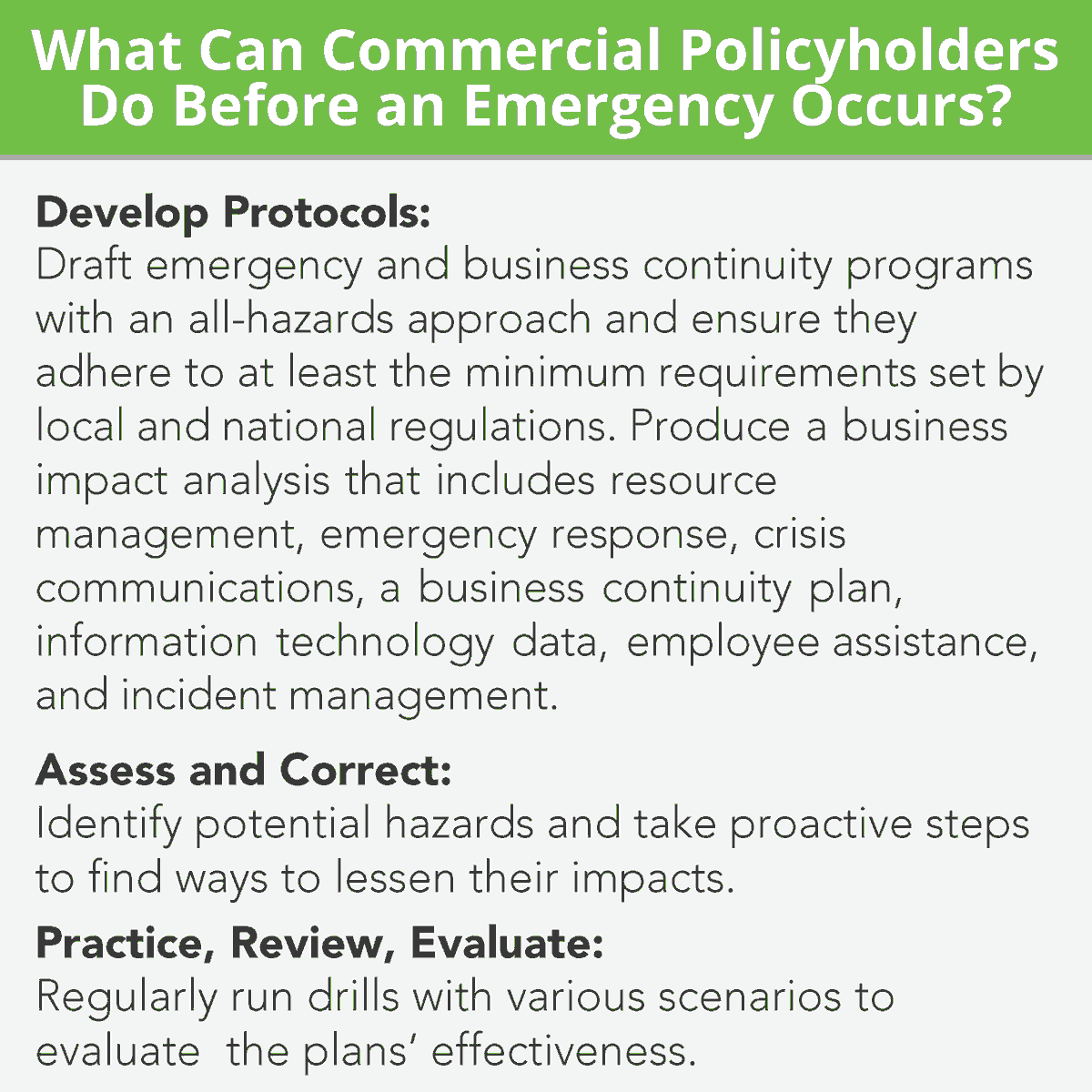 JMIReports's tweet photo. What can #businesses do before an #emergency occurs? https://t.co/1SzauQKOM9