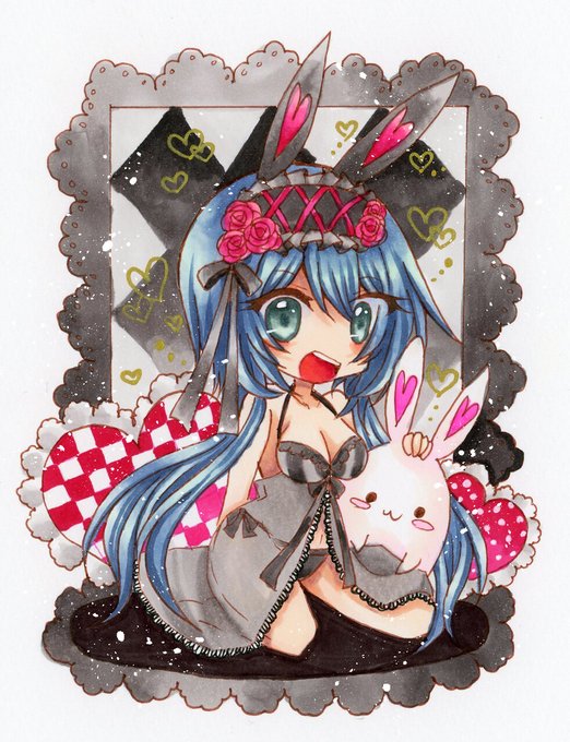 兎耳のtwitterイラスト検索結果
