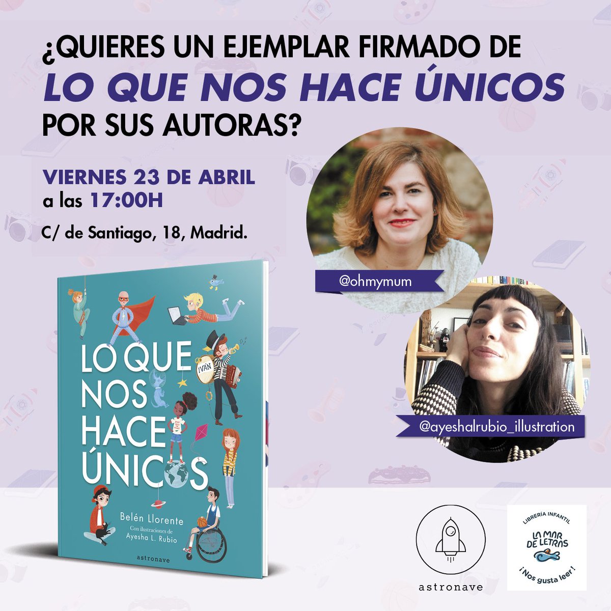 ¡Cita para el Día del Libro! ❤