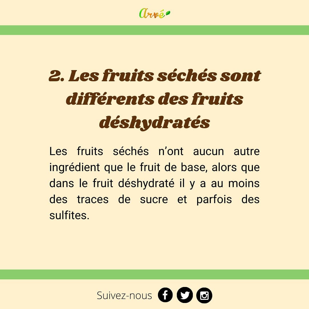 ARVE_CAMEROUN's tweet photo. Fruits sĂ©chĂ©s, Fruits secs, Fruits dĂ©shydratĂ©s... Est-ce la mĂȘme chose? Que choisir ? Est-ce moins sain que les fruits frais?
#driedfruits #fruitseche #fruitsec #HealthyEating #nutrition #dietetique https://t.co/VBA9fpzCiA