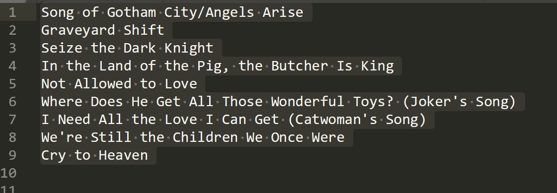 I could write more, but this is a long thread and I suspect you've got the point. So I'll leave you with a few final gems. First: once people spotted all this Jim UTTERLY AND HAPPILY fessed up to it.And that's why we now know what songs he had written/planned: