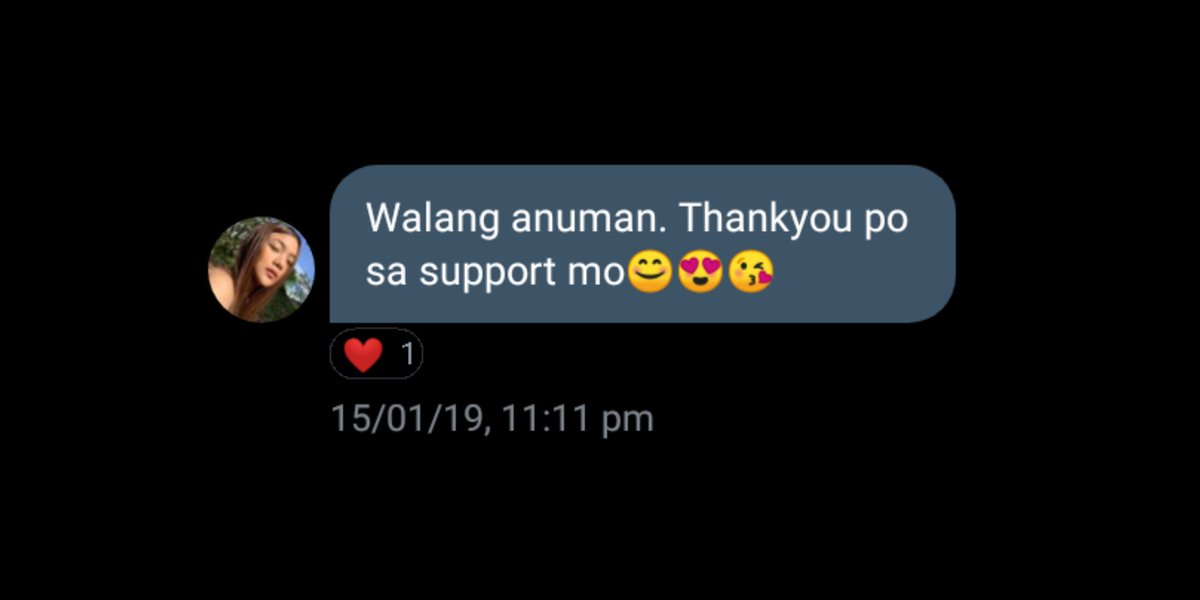 QueenxJelay's tweet photo. Skl. Way back 2019 when i dm my queen, thanking her for following me back and bonus when i got that response. One of the sweetest 🤧❤️

#JelayPilones
@JELAYPILONES08 https://t.co/FcUwODkEKg