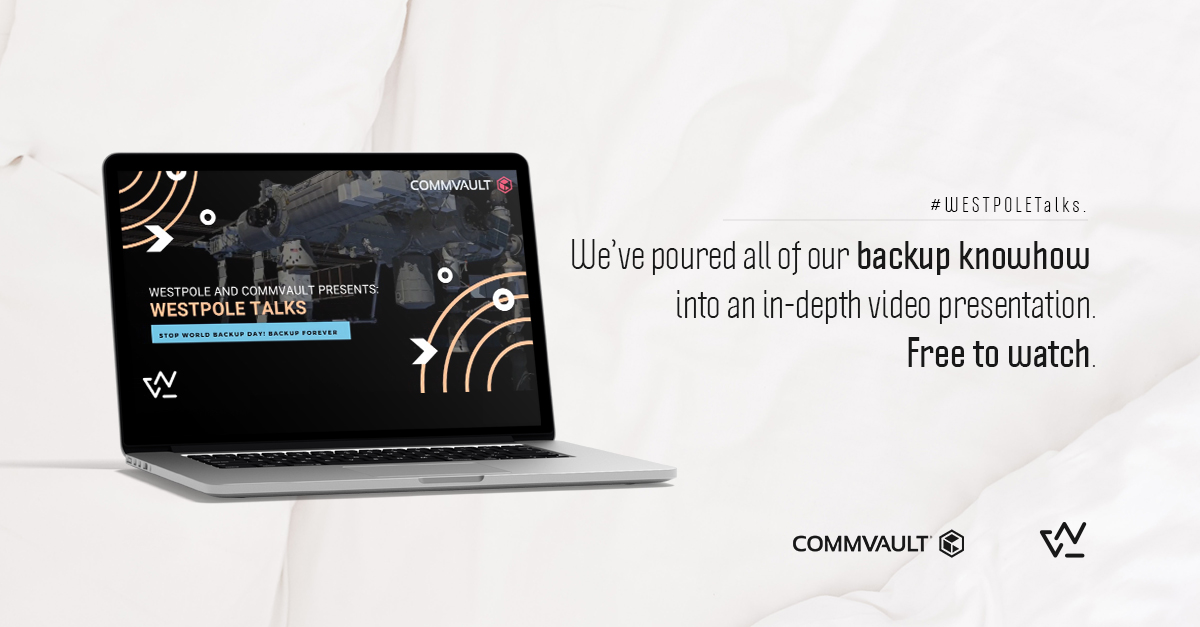 WestpoleBenelux's tweet photo. This video is the distillation ⚗️ of 30+ years of experience - ours and @Commvault's - in managing backups for complex #ITenvironments 🧠...and we're giving it away for FREE here: https://t.co/3xiJJhERUl https://t.co/InOKcdSfNm