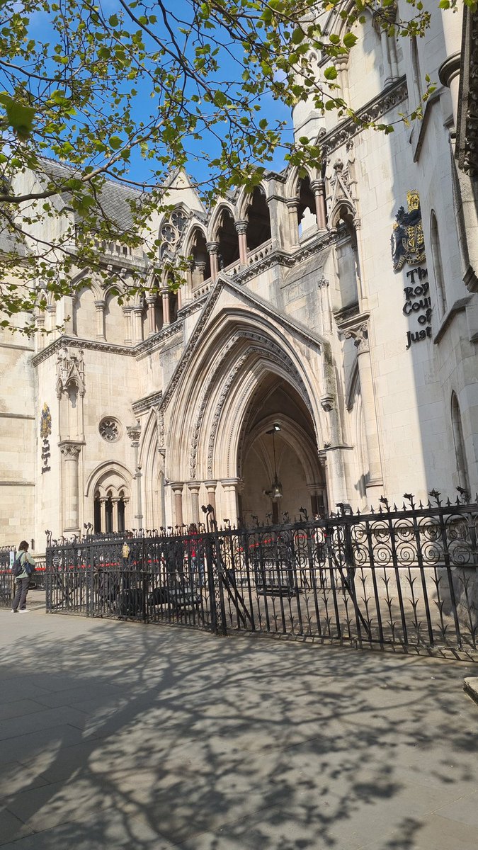 At the Royal Courts of Justice for the expected start of a libel trial involving EDL founder "Tommy Robinson," (Being heard under his original name Stephen Yaxley-Lennon.Proceedings due to begin at 10.30