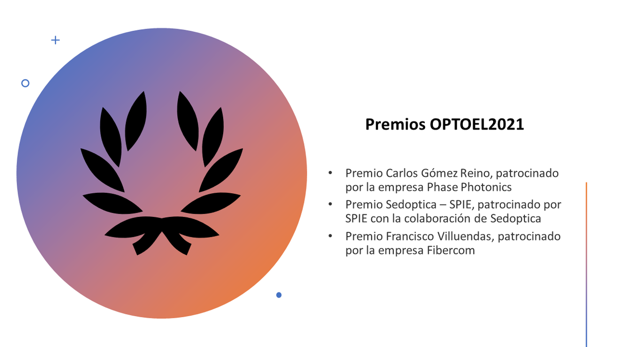 optoel21's tweet photo. Consulta los requisitos en nuestra web para poder participar en los premios #OPTOEL2021 patrocinados por:
@phasephotonics | @sedoptica | #Fibercom
https://t.co/XphffjaWBt https://t.co/NYAqe6IliY