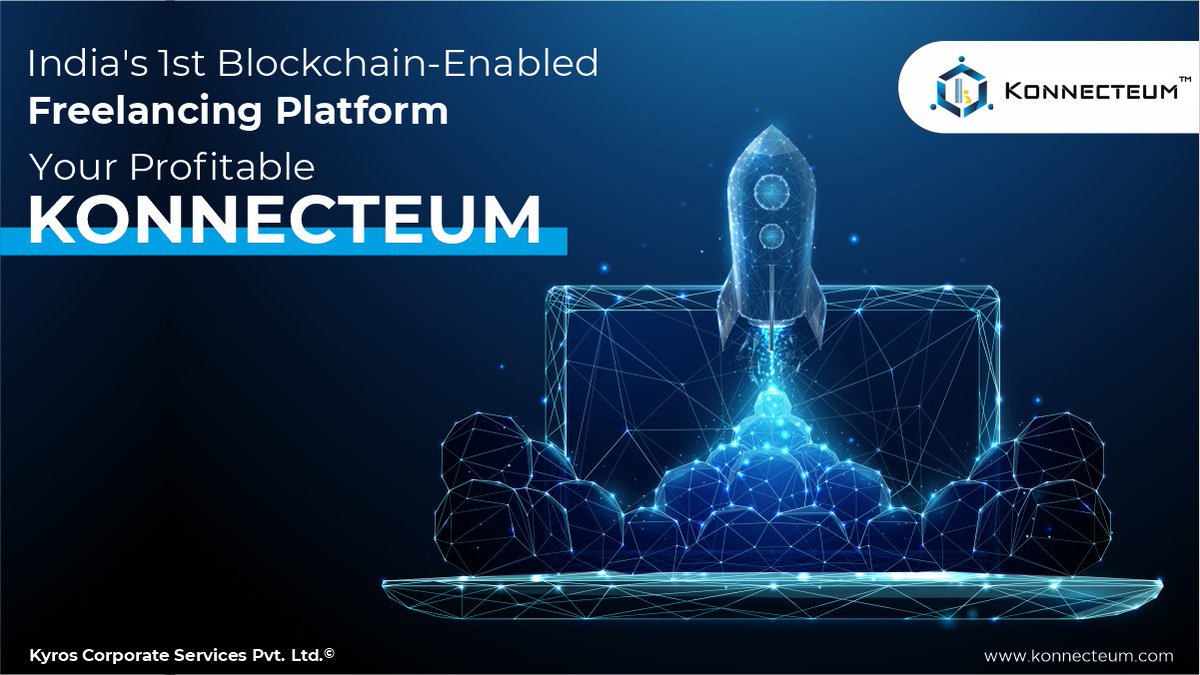 konnecteum's tweet photo. We are Proud to Announce the Launch of India's First BlockChain-Enabled Technology Freelancing Platform "Konnecteum"
#MadeInIndia #BlockchainEnabled #IndiasFirst #AtmanirbharBharat #Konnecteum https://t.co/UJzWo36UE4