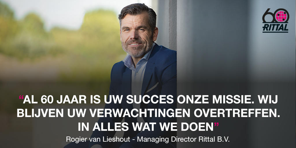 Namens het team uit Nederland feliciteert Rogier van Lieshout <a href="/Rittal/">Rittal GmbH & Co. KG</a> heel hartelijk met het 60 jarig jubileum. Wij zijn trots deel uit te maken van dit mooie bedrijf!

#Rittal60years #Celebrating60Years #CelebratingOurPast #InspiringOurFuture  #60YearsYourPartner