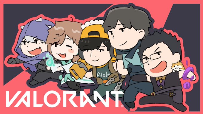VALORANTファイ!✊
#絵アレール美術館 #kuzuart #クズハサムネダ #かな絵 