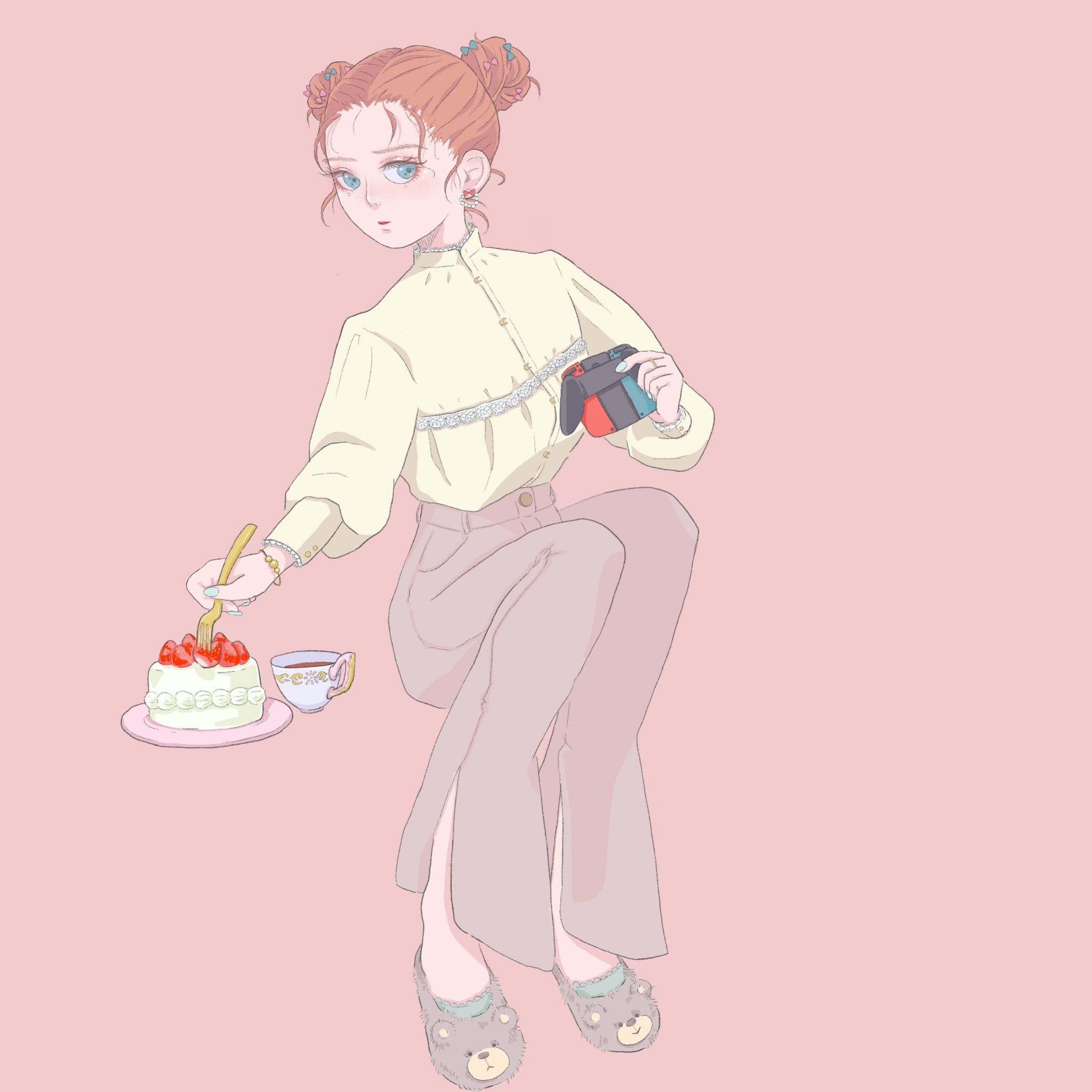 Mina 理想の休日 イラスト イラスト好きな人と繋がりたい お絵描き お絵描き好きさんと繋がりたい 女の子 かわいい スイーツ Switch ゲーム デジタルイラスト T Co 2hlkh3rseq Twitter