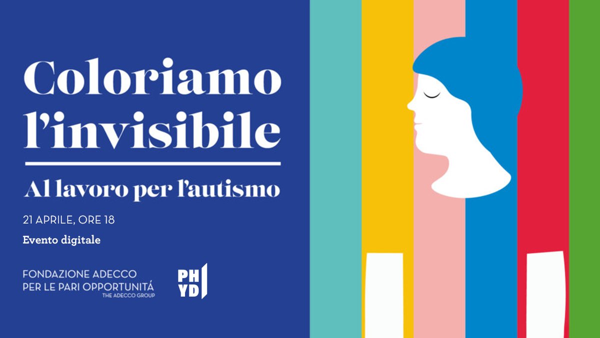 FondAdecco's tweet image. Oggi alle 18 appuntamento con il 4° #webinar del ciclo organizzato con #PHYD per celebrare i nostri #20anni. Ospiti d'eccezione per discutere con @franzreale di #inclusionelavorativa delle #personeautistiche Elio e @EYnews. Per partecipare: ow.ly/m1zI30rFdB9