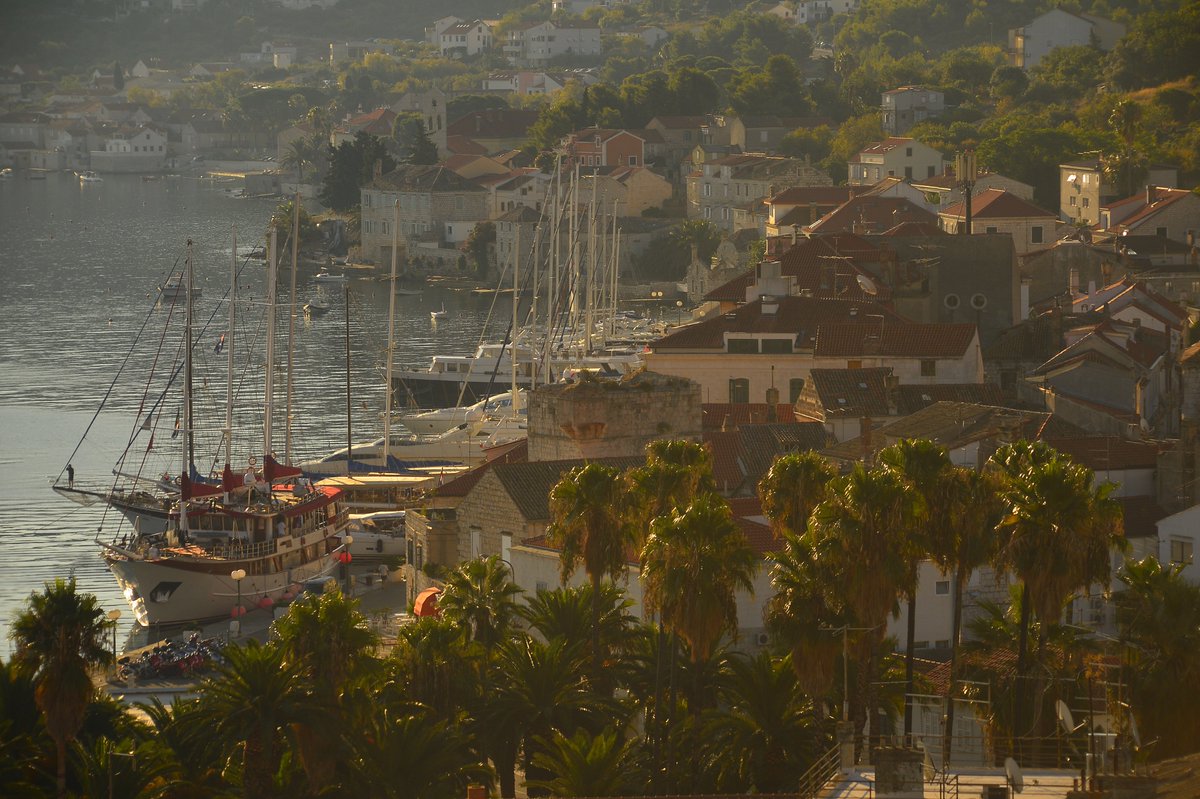 Komiza town, Vis Island, Adriatic Sea, Croatia