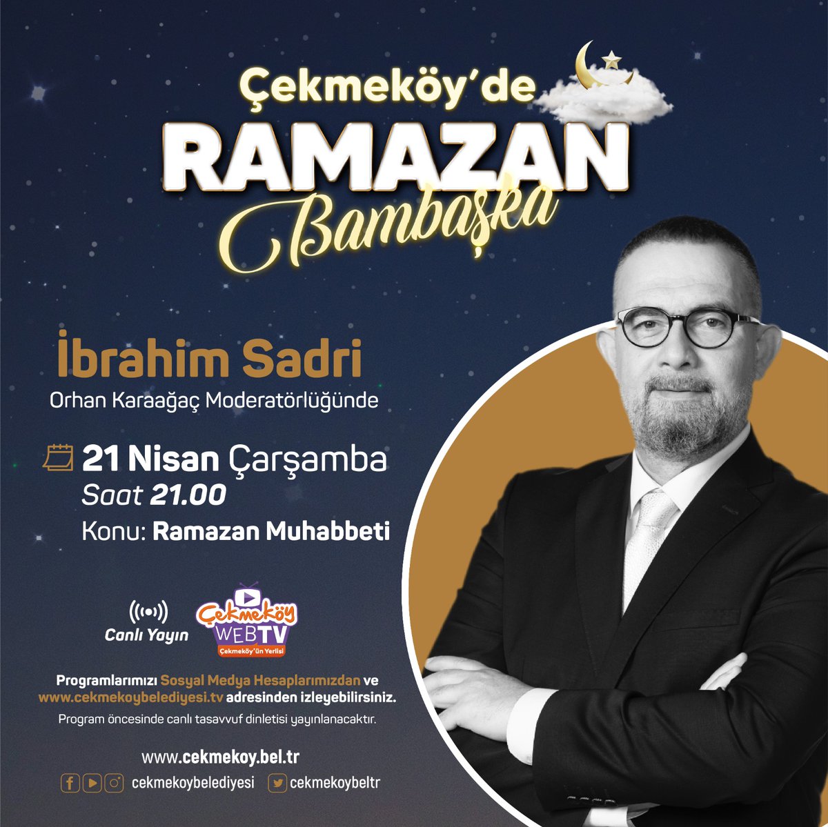 nuvazmuzik's tweet photo. Şiir tadında Ramazan muhabbetine bekleriz.
#Ramazan #oruç #iftar #sahur #şiir #sohbet #muhabbet #HayırlıRamazanlar
@ibrahimsadri24 @AhmettPoyraz @Cekmekoybeltr @Cekmekoy_kultur @OrhanKaraagacc https://t.co/JKjL4d1ZyU