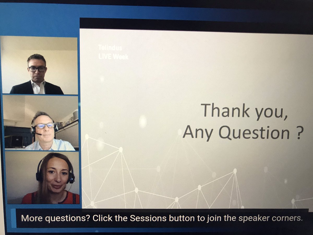 Telindus_Secu's tweet photo. Merci pour votre présentation #TelindusLiveWeek21
Whether you have any question, do not hesitate to ask @Telindustelecom https://t.co/g5YPKan0RR